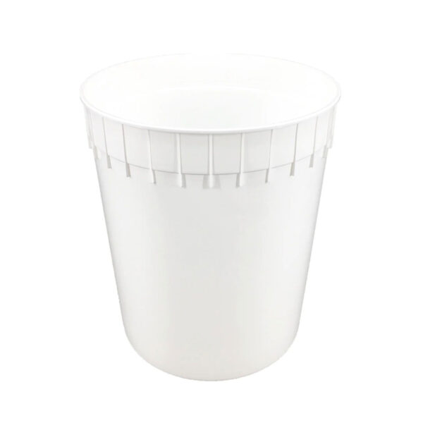 3-Gallon Plastic Ice Cream Container - (10 Units - No Lid)