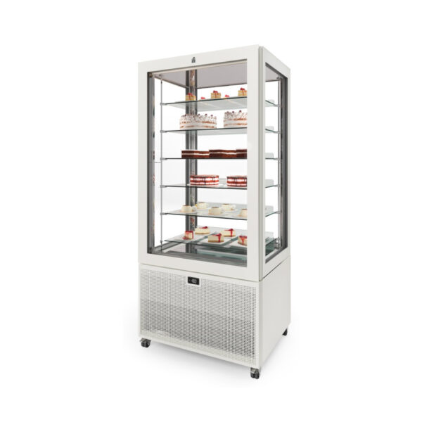 IFI Vertical Pivot Display Case for Gelato and Pastries 33.46" (White)